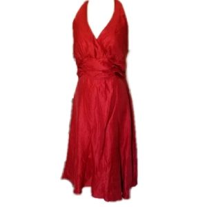 Marilyn Monroe Halter strap v neck formal dress